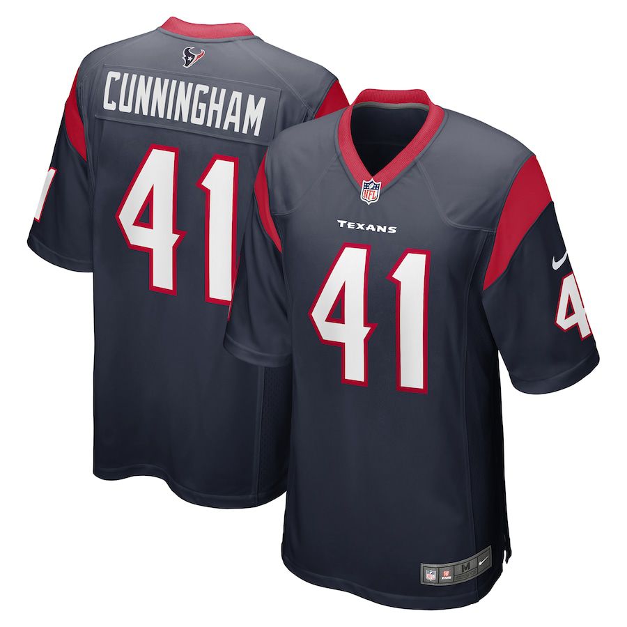 Men Houston Texans #41 Zach Cunningham Nike Navy Game NFL Jersey->houston texans->NFL Jersey
